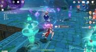 Yae Miko leaves behind three Sesshou Sakura (Image via Genshin Impact)